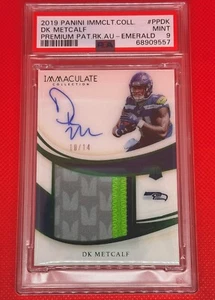 POP 1 2019 Panini Immaculate Collection DK Metcalf RC Auto On Card /14 - Picture 1 of 2