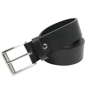 LEATHER BELT ROLLER BUCKLE COLOR OF CHOICE - Picture 1 of 3