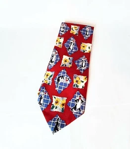 Looney Tunes Sylvester Tie Vintage Red Novelty Tie - Picture 1 of 7