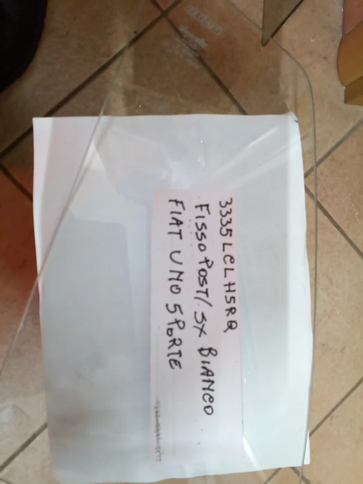 CRISTALLO BIANCO POSTERIORE SX FIAT UNO ORIGINALE 5935386