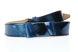 BURBERRTY Prorsum Woman's 'Rothly' 25 Bow Blue Belt Sz 30 New! 135208 - Picture 1 of 4