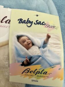 Belpla Baby Sac Sacster Blanket Fleece Blue