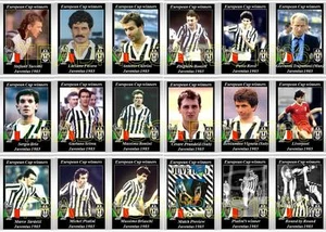 Juventus European Cup winners 1985 football trading cards - Picture 1 of 1
