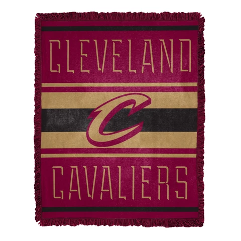 Northwest NBA Cleveland Cavaliers Nose Tackle Woven Jacquard Throw Blanket Cover