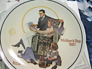 Piatto Norman Rockwell 5706B da collezione "Costruire il nostro futuro" con scatola e certificato di autenticità - Foto 1 di 3