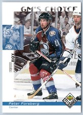 PETER FORSBERG GM'S CHOICE / PATRICK ROY 1998-99 UD CHOICE 98-99 NO 229   45679