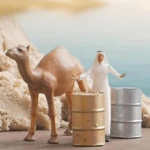 1:64 Small Figure Animal Camel Handpainted for Desktop Ornament Collections - Picture 1 of 12