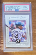 2016 Panini Donruss Masters of the Game #MG-1 Rickey Henderson PSA 10 POP 2