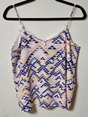 Banana Republic 上衣白色内衬衬衫女式 M 码娇小 — 第 1/4 张图片