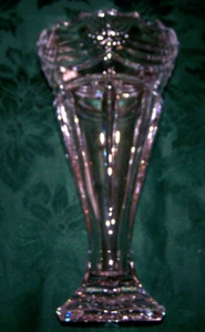 Stunning Pristine Shannon Crystal Nearly One Foot Tall Flower Vase - Picture 1 of 5