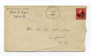 Sobre Topsham VT 1900, Charles R. Taggart - Imagen 1 de 2