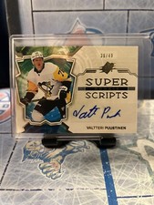 2022-23 UPPER DECK SPX VALTTERI PUUSTINEN SUPER SCRIPTS ROOKIE AUTO /49