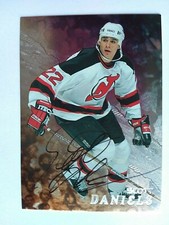 1998-99 Be A Player Scott Daniels New Jersey Devils - Auto Silver