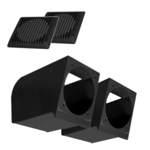 KIT FIAT PANDA FINO AL 2003 BOX SUPPORTI ALTOPARLANTI CASSE NERI CON GRIGLIE - Foto 1 di 1
