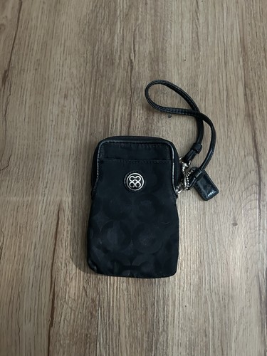 Polso Coach firma nera stampa raso