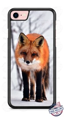 Red Fox in Woods 艺术手机壳 保护套 适合 iPhone 12 三星 A21 A51 LG 谷歌 — 第 1/4 张图片