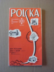 Polska mapa Polen Landkarte 1973 1:1000000 - Imagen 1 de 2