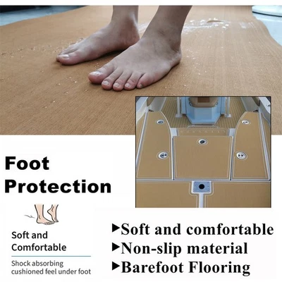 3 alfombras marinas grises para bote de lubina, alfombrillas de espuma EVA para pisos de barco almohadilla para terraza Foto 1 de 2