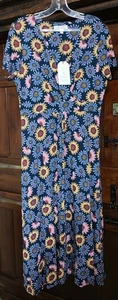 Seasalt Chapelle Kleid Bio Baumwolle Größe 12 gemustert Blumen maritim - Bild 1 von 8