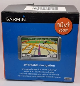 Garmin nüvi 260W Automotive GPS Preloaded Maps For North America 2007 - Picture 1 of 9