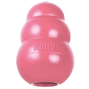 KONG Classic Welpenspielzeug zum Kauen robuster Naturkautschuk Kau- & Leckerli-Spender - Bild 1 von 2