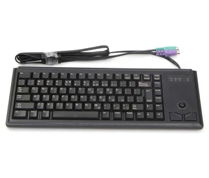 CHERRY UltraSlim G84-4420 Keyboard - 83 Keys - QWERTY Layout - PS/2 - Black - Picture 1 of 1