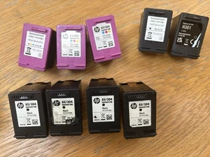 Hp 65/304 Empty Ink Cartridges X 9 - Zdjęcie 1 z 3
