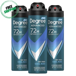 Degree Men Antiperspirant Deodorant Dry Spray Cool Rush 3 Count Deodorant for Me - Picture 1 of 12