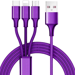 3 in 1 USB Charging Cable - 10 Ft Long Multi USB Charging Cables for Multiple De - Photo 1 sur 9