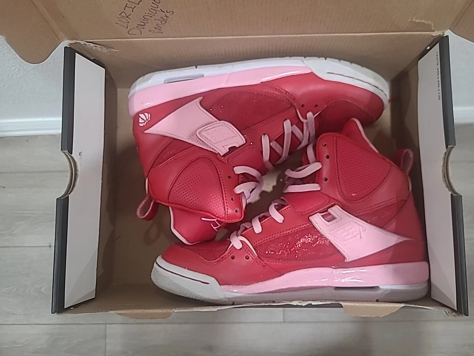 Nike Air Jordan Flight 45 High GS 547769-605 Zapatos Talla: 7Y RARO Edición San Valentín Foto 1 de 4