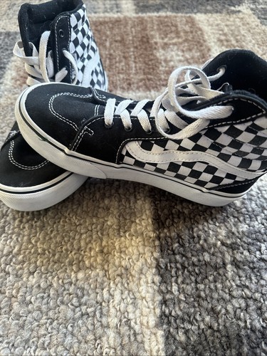 VANS Furgoni a scacchi con plateau alto taglia Missy 3 5