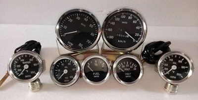 Smiths Replica Temp F+ Oil Temp F+ Oil + Fuel + Volt Gauge+ Speedo+Tacho 100mm - Image 1 of 3
