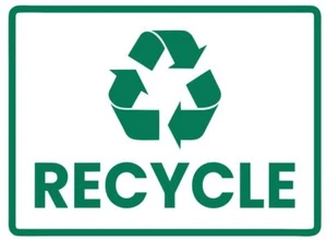 Recycle Safety Sign Sticker Decal Label D7364 - Picture 1 of 1
