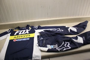 Malla todoterreno Casey Cochran Fox Racing 180 engranajes azul blanco MX YXL-28 7833 CC1 - Imagen 1 de 19