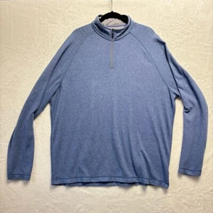 Jonnie O Pullover Men XXL Blue Sweater 1/4 Zip Vaughn Performance Golf Comfort - Picture 1 of 12