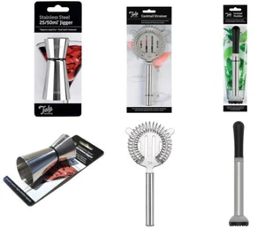 TALA 3 TEILIGES COCKTAIL SET MUDDLER, SIEB, JIGGER - Bild 1 von 8