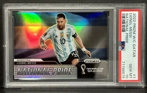 2022 Panini Prizm World Cup Lionel Messi National Pride Case Hit PSA Gem Mint 10 - Picture 1 of 2