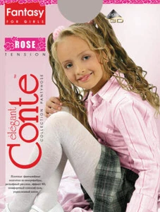 Conte Rose 60 Den - Fantasy Opaque Tights For Girls - 4yr. 6yr. (8С-100СП) - Picture 1 of 7