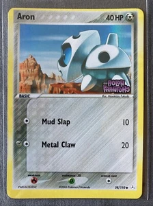 Pokemon TCG: Aron 58/110 (2006) Holon Phantoms • Tarjeta estampada holográfica inversa - Imagen 1 de 2