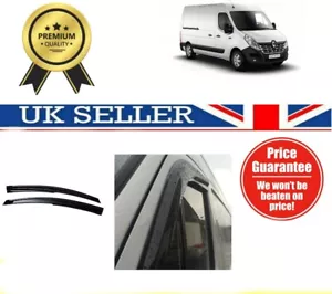 RENAULT MASTER VAUXHALL MOVANO Wind Deflectors Rain Sun Smoke Guard Window - Picture 1 of 5