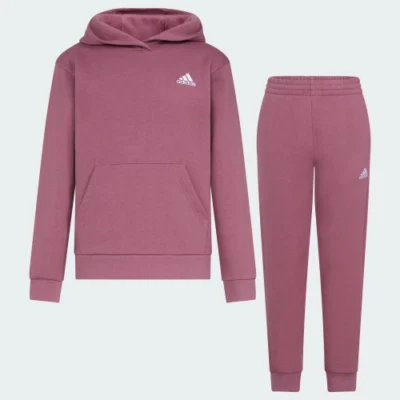 New Kids (8-20) Adidas Minimal Logo Fleece Hoodie & Jogger Pants Set Size L - Image 1 of 3