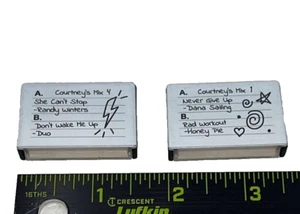 American Girl Courtney 80s Theme Pretend Doll Mix 1 & 4 Cassette Tape Cases Lot - Picture 1 of 8