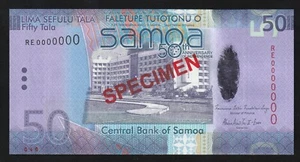 Samoa 50 Tala 2017 P-41c UNC Specimen * Hybrid * - Bild 1 von 2