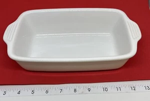 Lodge Ceramic Stoneware Baking Loaf Cake Pan White Handles 10 inch - Picture 1 of 6