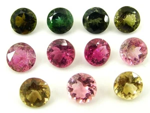 9.30 Ct Natural Tourmaline Loose Gemstone 6.00-6.30 mm Round 11 Pcs Lot - 22780 - Picture 1 of 3