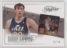 2013-14 Panini Signatures Film Onyx /20 Gordon Hayward #91