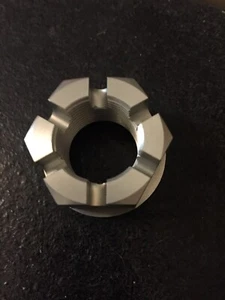 New Suzuki RMZ Race Team Aluminum Rear Axle Castle Nut Rare - Picture 1 of 3