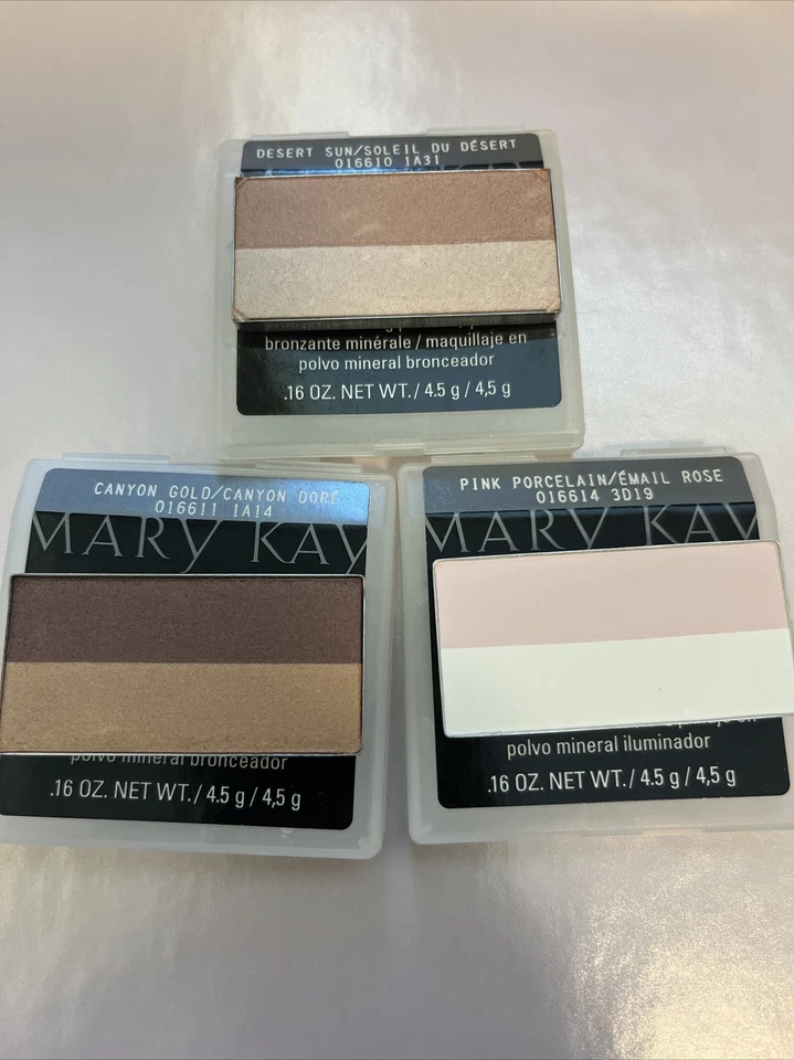 NIB Mary Kay Mineral Bronzing Powder- Pink Porcelain, Desert Sun, Canyon Gold - Image 1 of 4
