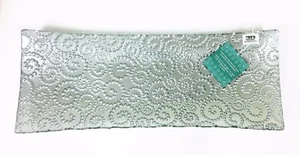 Nuovo 3D Glassware Argento Metallizzato,a Pois,Vetro Vassoio,Servire Piatto - Foto 1 di 5