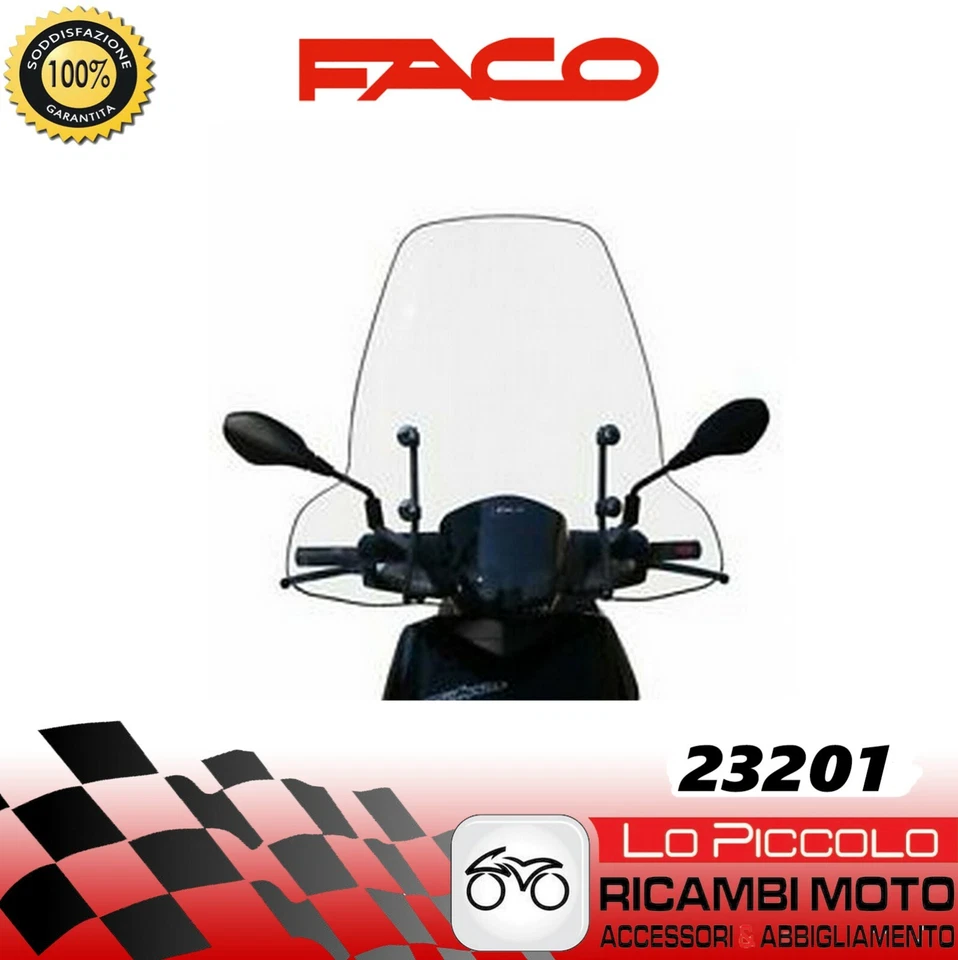 PIAGGIO TYPHOON 50 2011 2012 2013 2014 FACO PARABREZZA PARAVENTO ALTO INVERNALE - Immagine 1 di 1